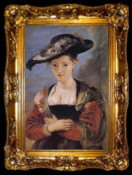 framed  Peter Paul Rubens Portrait of Susanne Florment, ta009-2